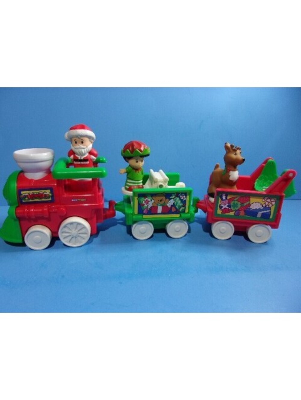 Fisher Price Little People Christmas Musical Train Playset with 3 Figures Works